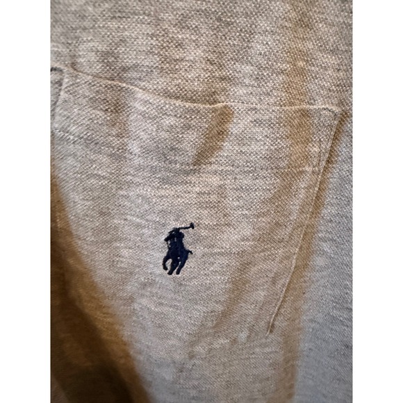 Ralph Lauren Mens XL Gray Short Sleeve Button Down Polo Shirt Pony Logo Cotton - Picture 3 of 6